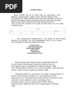 POMS Mood States Questionnaire | PDF | Emotions | Psychology