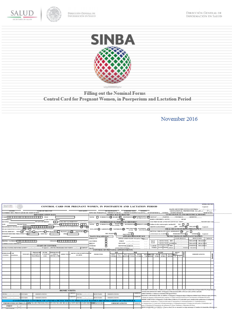 Control Card for Pregnant Women | PDF | Pregnancy | Postpartum Period