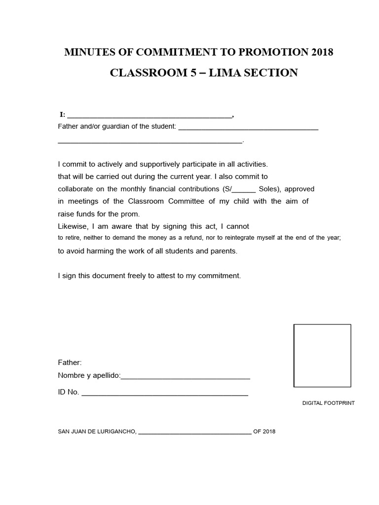 COMMITMENT ACT FOR PROMOTION | PDF