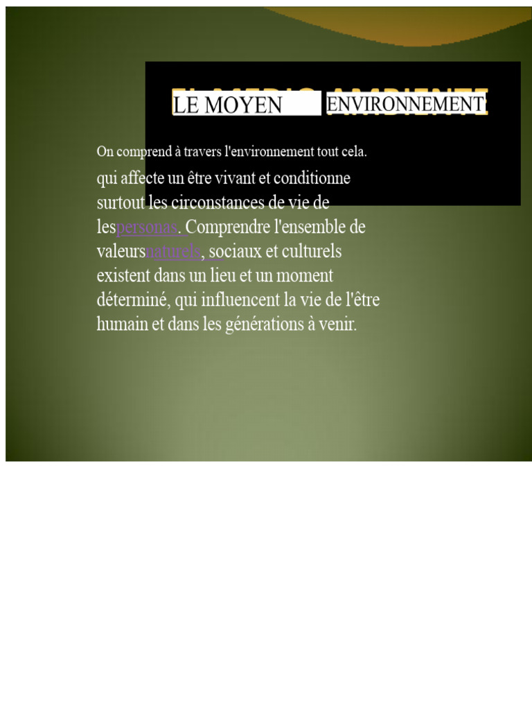 Impact de l'Environnement et Pollution | PDF | Environnement naturel ...