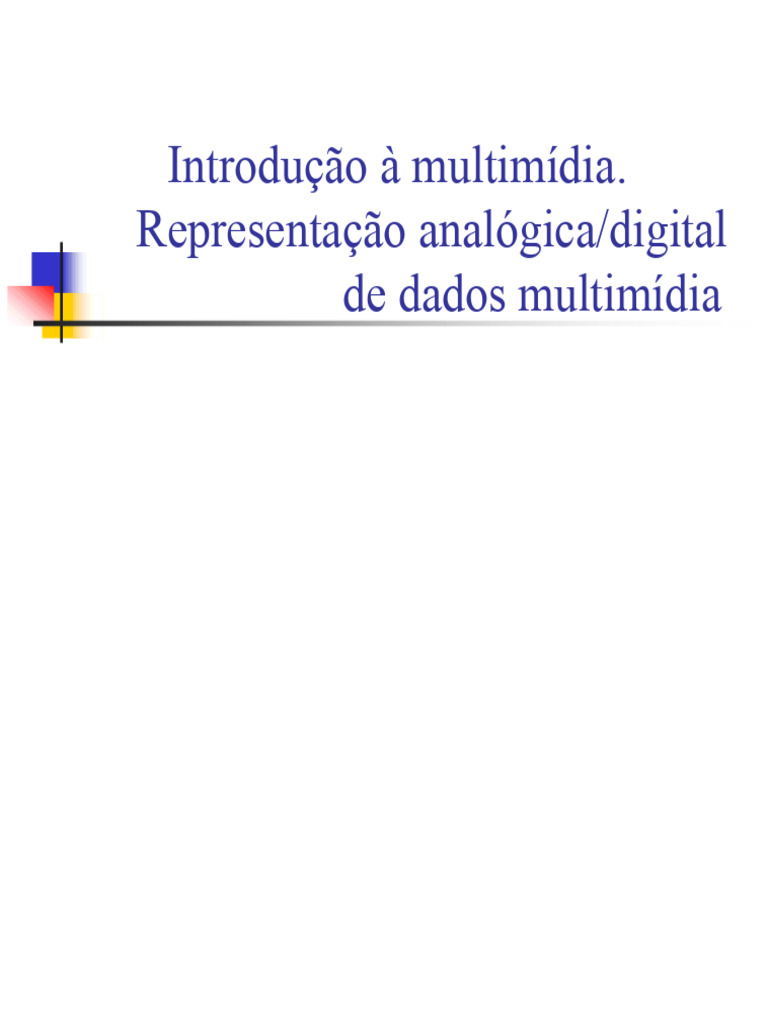 Fundamentos de Multimídia e Sinais | PDF | Som | Síntese de fala