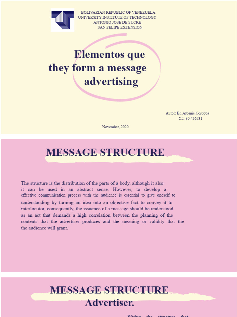 Effective Advertising Message Structure | PDF | Advertising | Subject ...