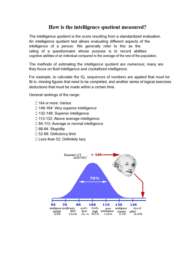 Understanding Intelligence Quotient Measurement | PDF