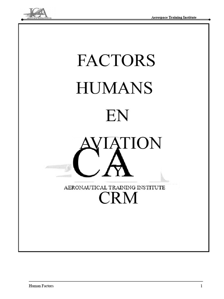 Understanding Human Factors in Aviation | PDF | System | Error