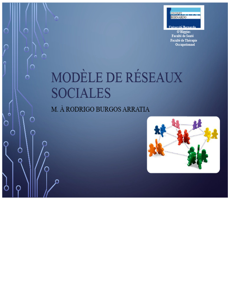 Modèle des Réseaux Sociaux en Santé | PDF | Réseautage social | Communauté