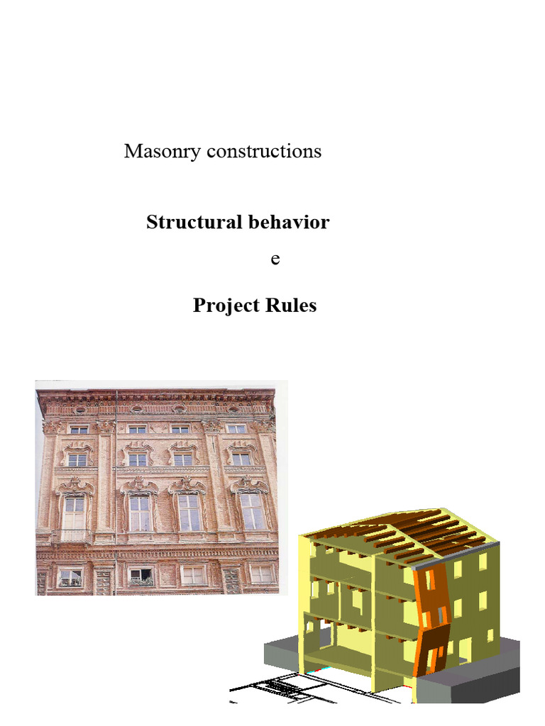 Masonry Construction Techniques Explained | PDF | Lime (Material) | Cement