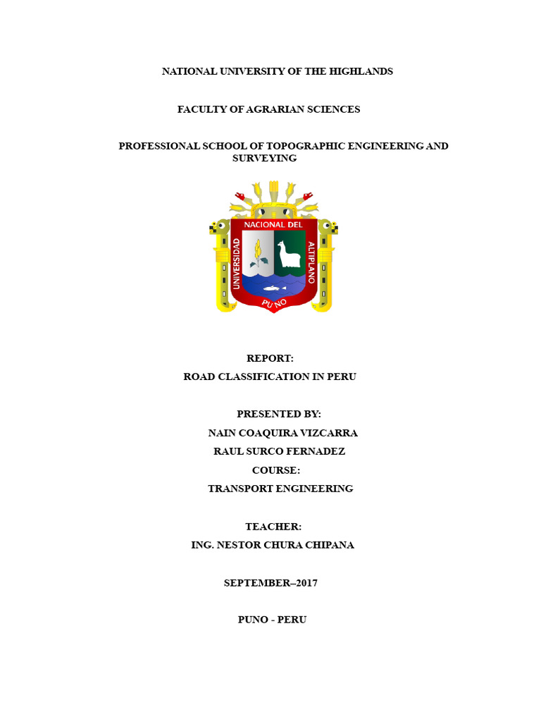 Road Classification Report | PDF | Road | Road Surface