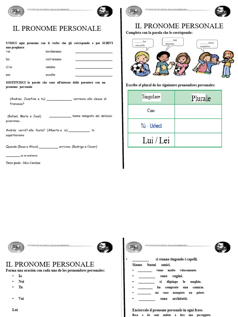 Il Pronome Personale 2 | PDF