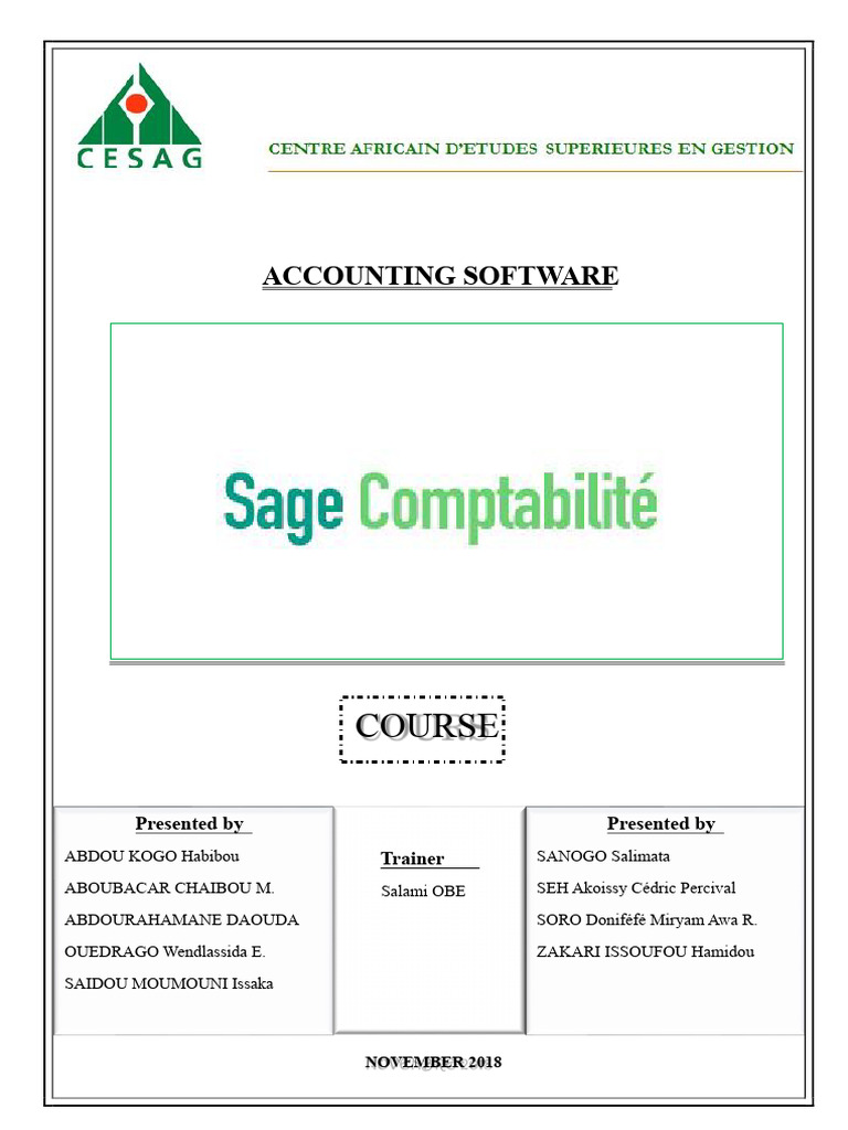 SAGE Accounting Software Course Guide | PDF | Accounting | Banks
