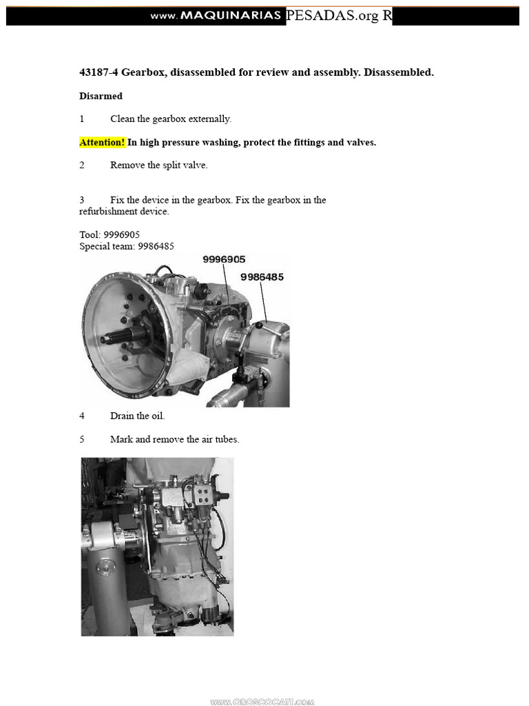 Gearbox Disassembly and Assembly Guide | PDF | Axle | Bearing (Mechanical)