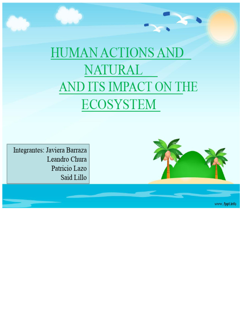 Human Activities and Ecosystem | PDF | Pollution | Ecosystem
