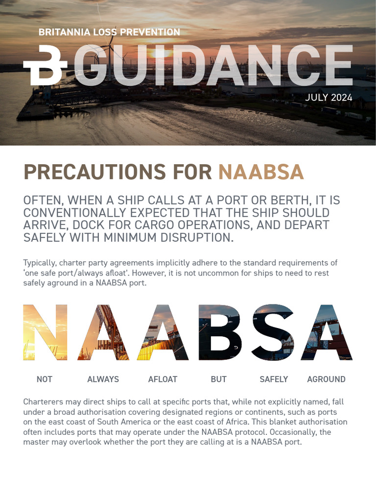 NAABSA Port Operations Guide | PDF | Ships | Shipping