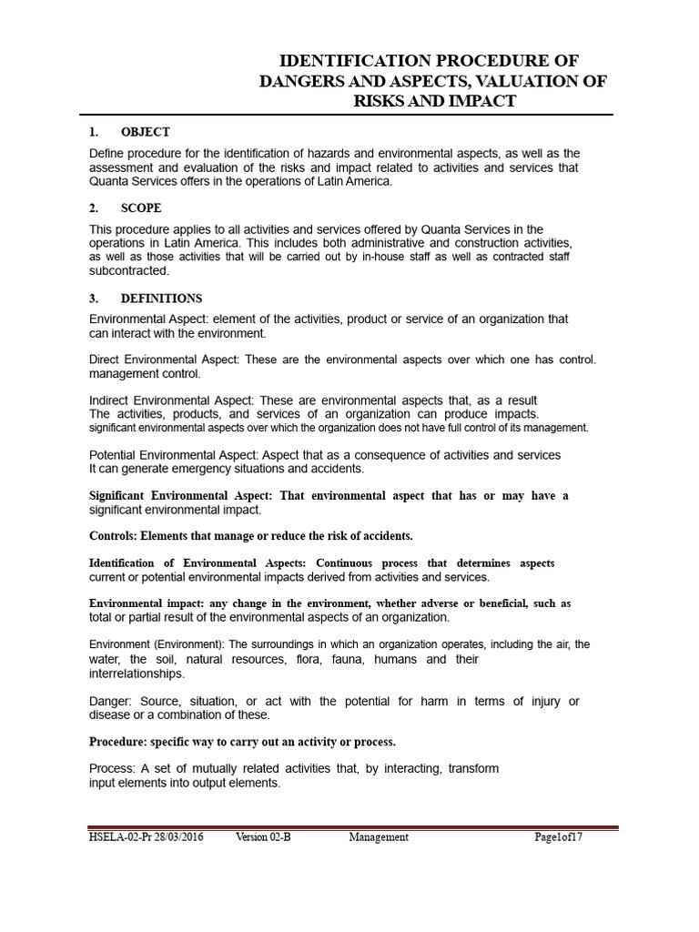 Risk and Environmental Impact Assessment | PDF | Waste | Risk