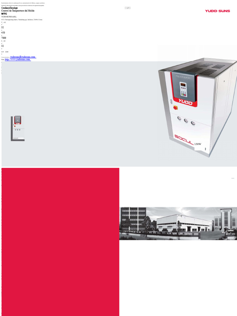 Controlador de Temperatura de Moldes YUDO SUNS MTC ENG | PDF ...