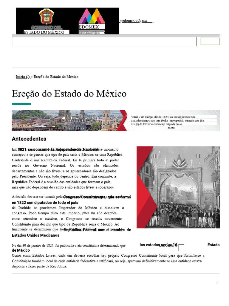 Erreição do Estado do México 2021 | PDF | México | Estado
