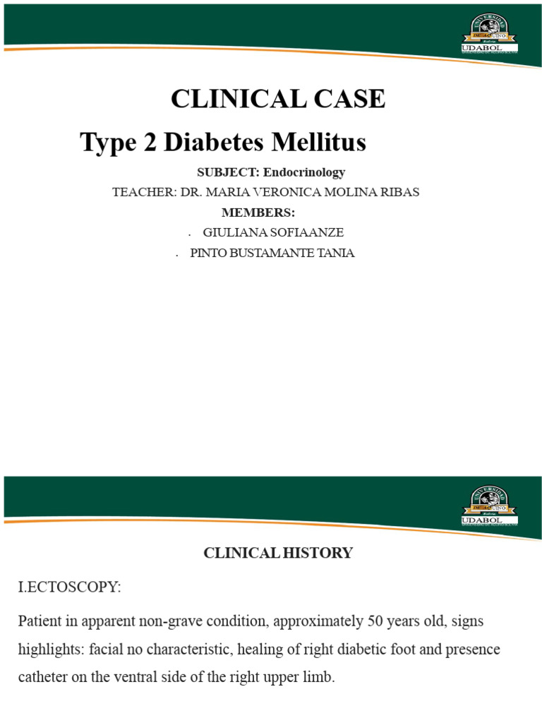 CLINICAL CASE Type 2 Diabetes | PDF | Diabetes | Human Diseases And ...