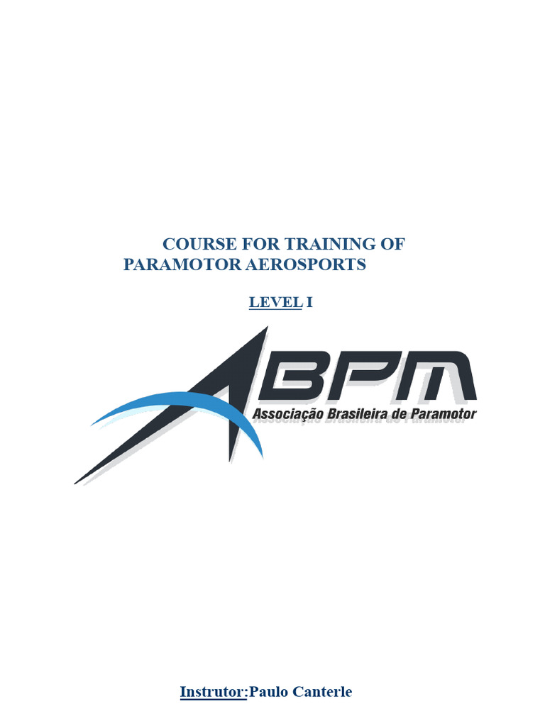 Paramotor Training Course Level I | PDF | Atmosphere Of Earth