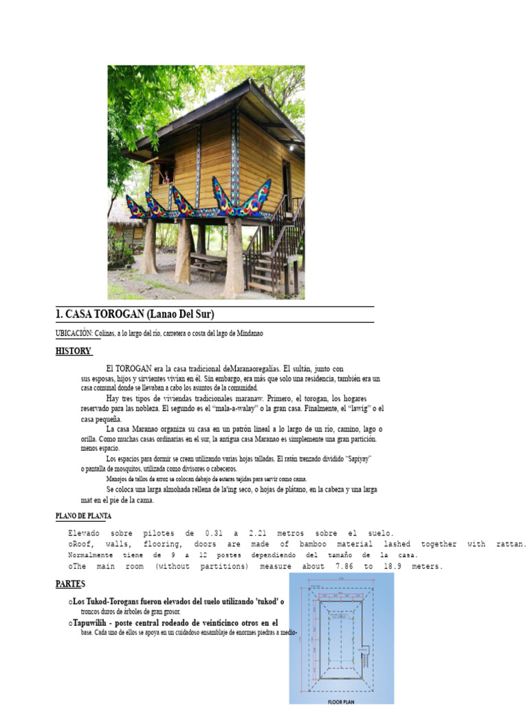 Casas Tradicionales de Filipinas: Torogan, Bontoc e Ivatan | PDF | Arroz