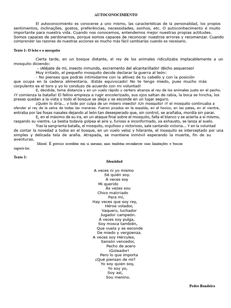 Importancia del Autoconocimiento y Sueños | PDF | Sicología
