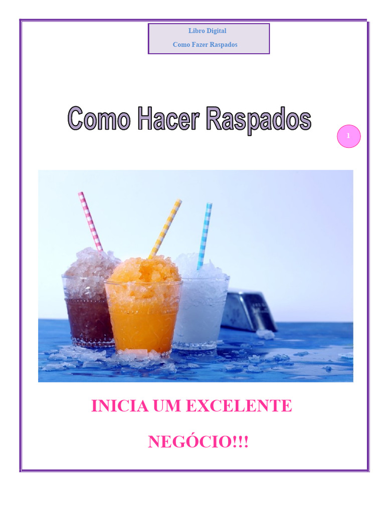 Guia Completo para Fazer Raspados | PDF | Mel | Queijo
