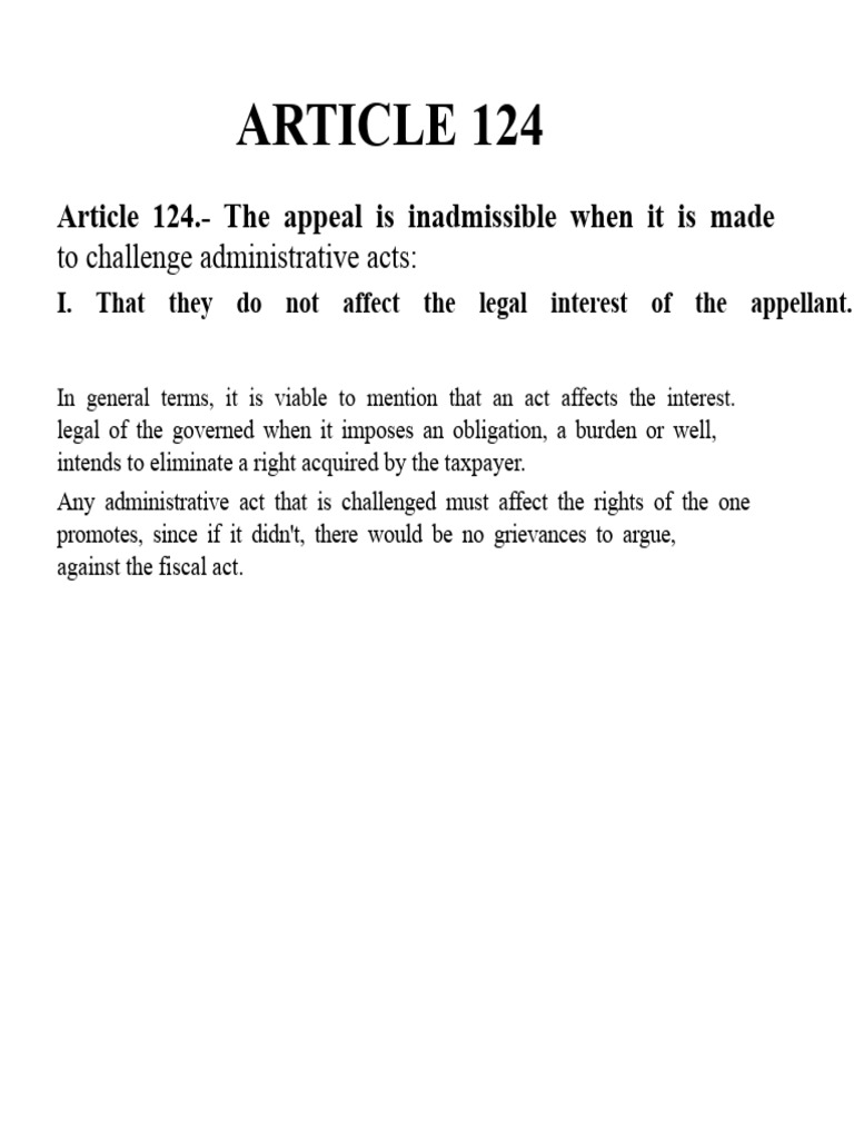 Inadmissibility of Administrative Appeals | PDF | Appeal | Taxes