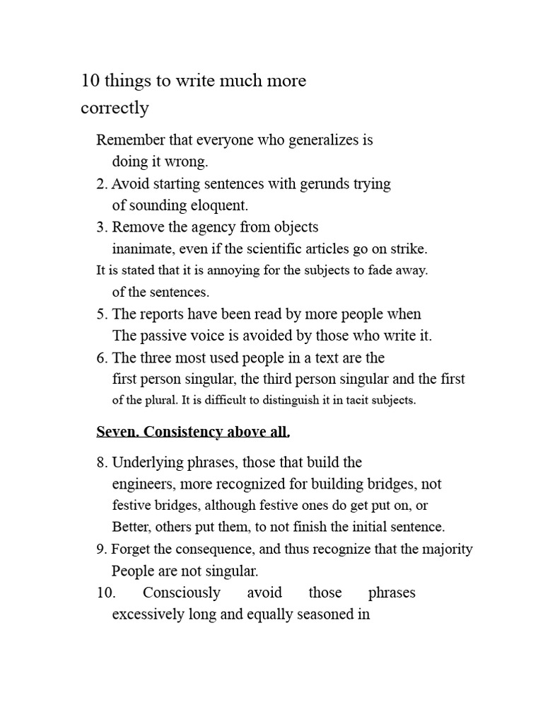 10 Tips for Clearer Writing | PDF