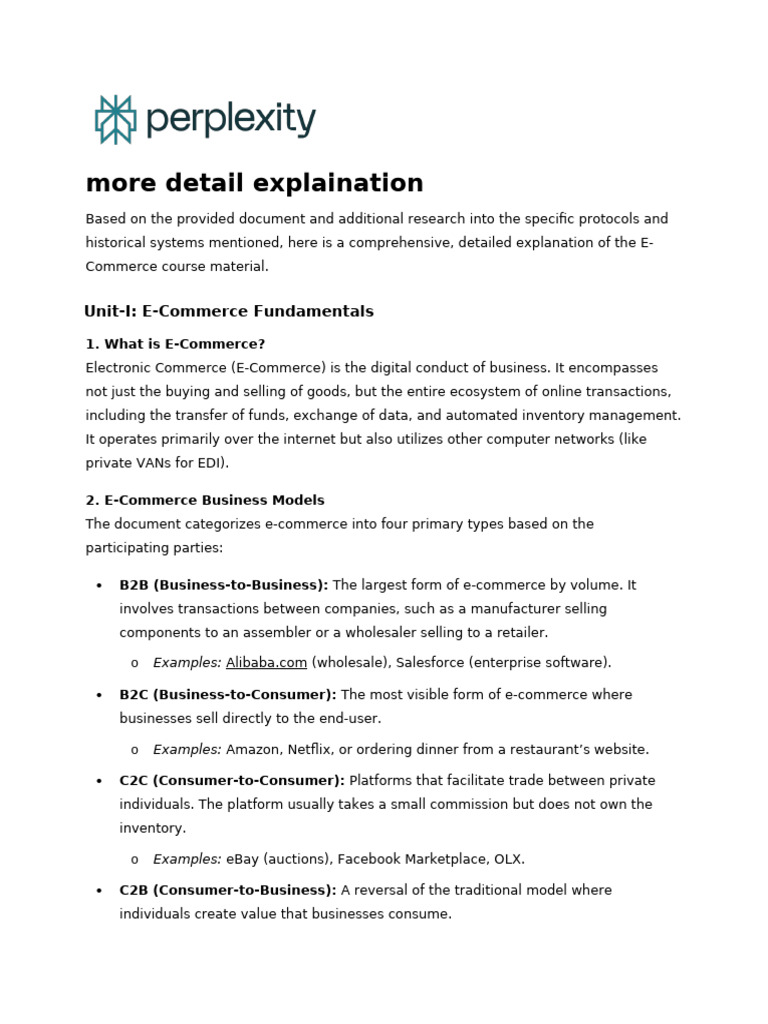 More Detail Explaination | PDF | Domain Name System | E Commerce