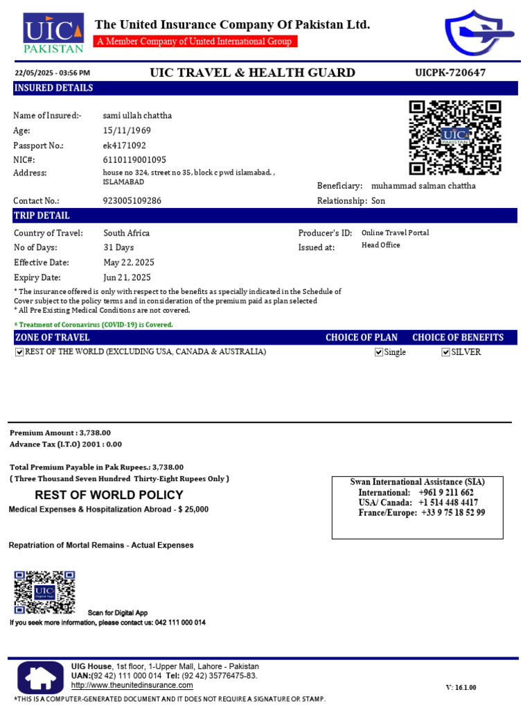 Travel Policy | PDF | Insurance | Indemnity