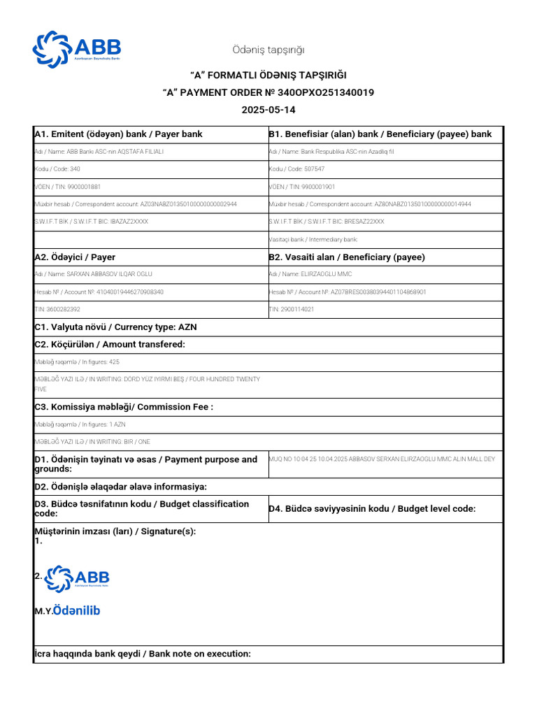 Order Activity | PDF
