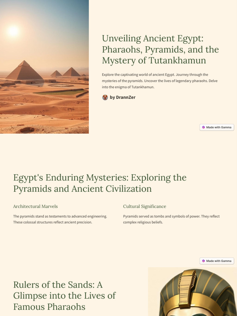 Unveiling Ancient Egypt Pharaohs Pyramids and the Mystery of ...