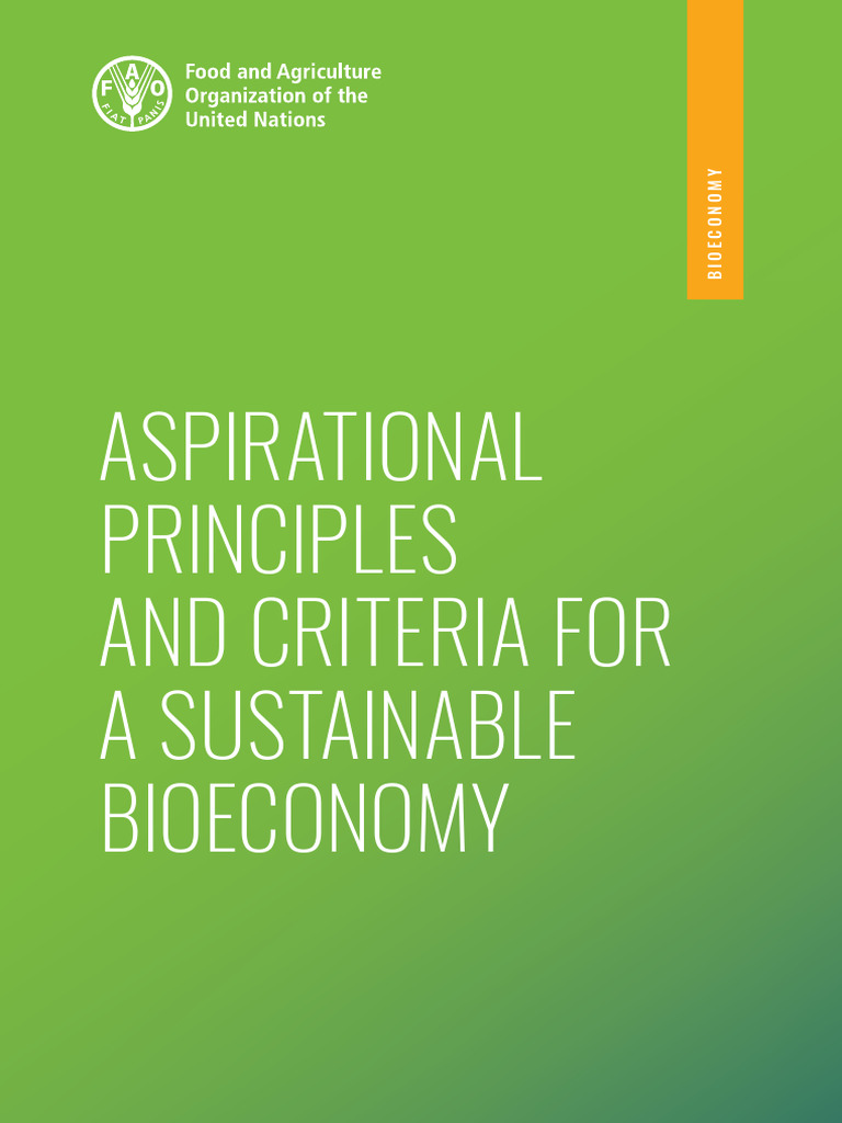 Sustainable Bioeconomy Principles Guide | PDF | Sustainability | Food ...