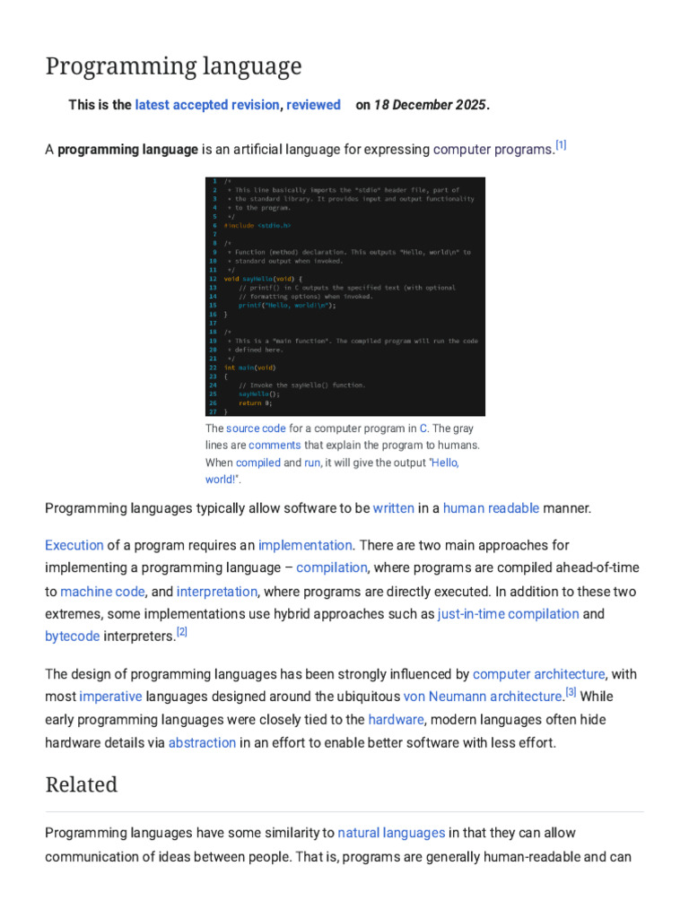 Overview of Programming Languages | PDF | Programming Language | Data Type