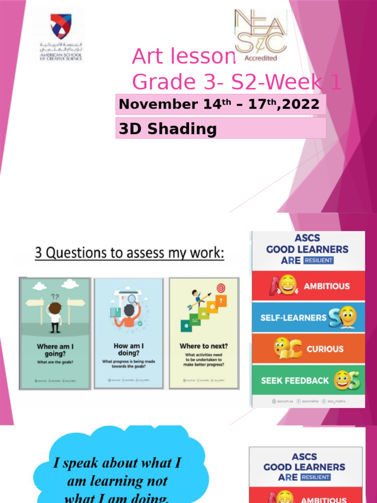 3D Shading Techniques for Grade 3 | PDF