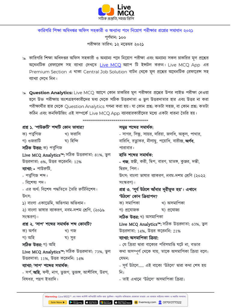 Directorate of Technical Education Office Assistant and Other Posts ...