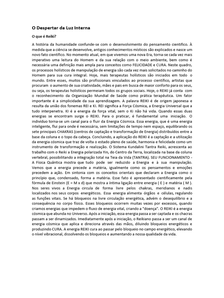 Reiki e Kundalini: Cura e Energia Vital | PDF | Chacra | Kundalini