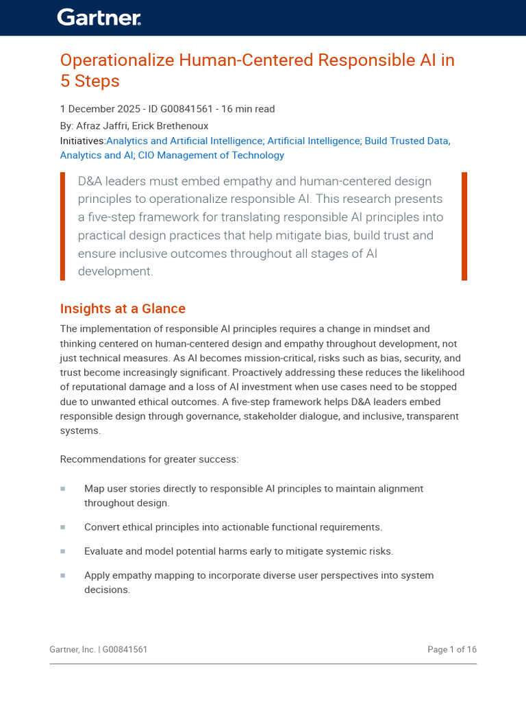 5 Steps to Implement Responsible AI | PDF | Artificial Intelligence ...
