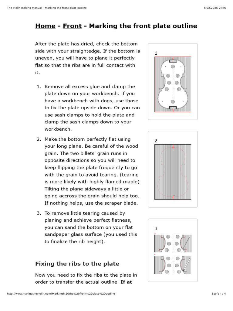 2.) Marking the Front Plate Outline | PDF