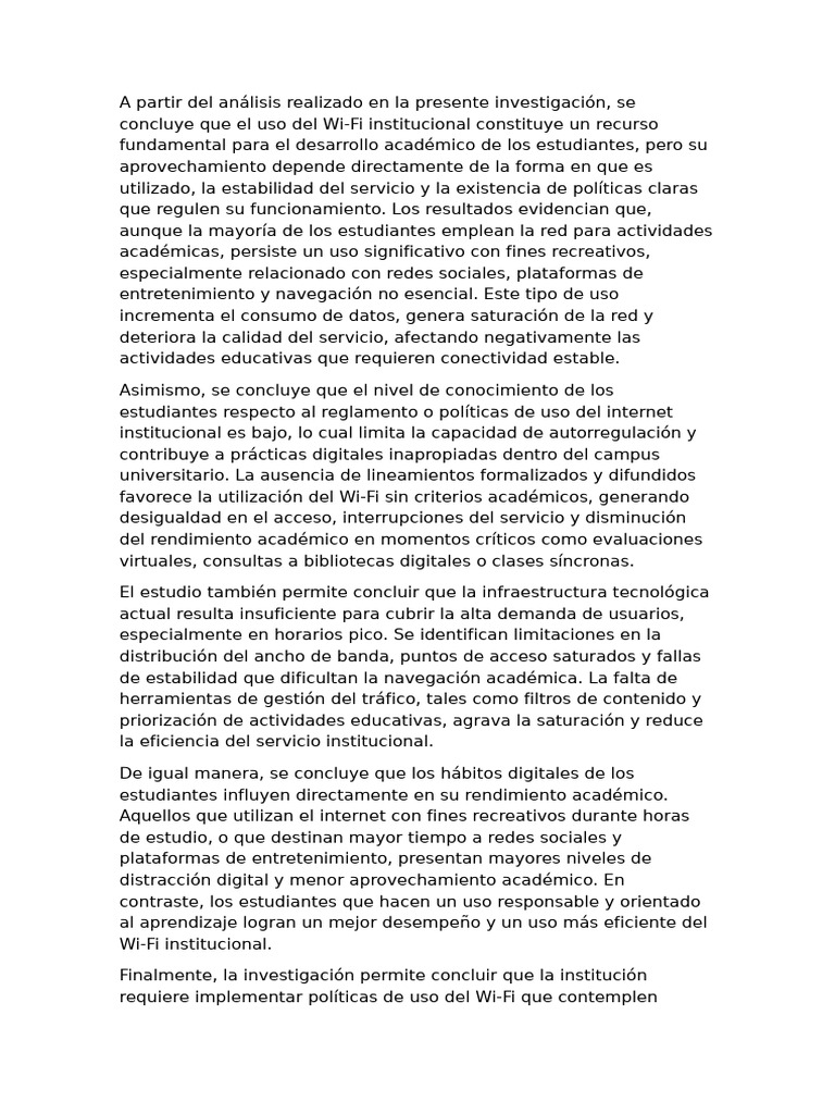 Conclusion Es | PDF | Internet