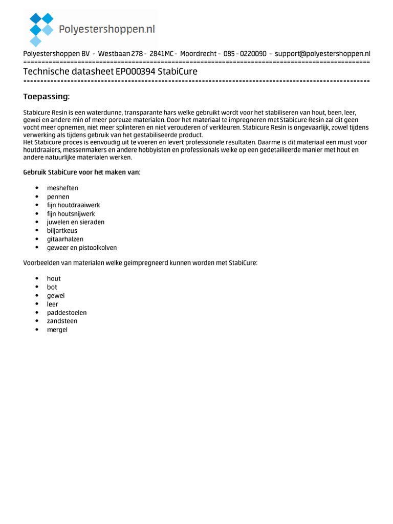 TDS StabiCure | PDF