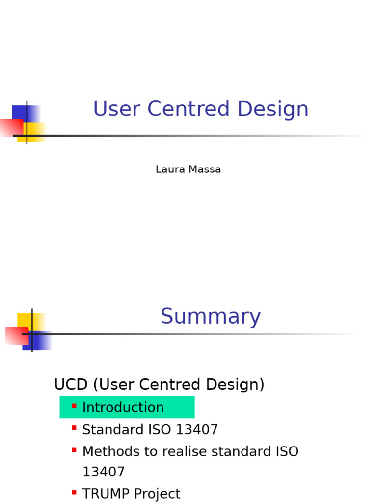 User Centred Design Overview and Methods | PDF | Usability | Software ...