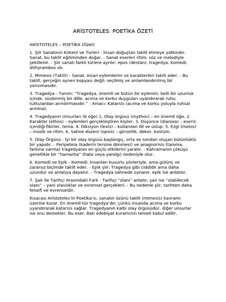 Poetika Ozet Pdf