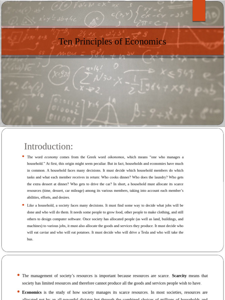 Key Economic Principles Explained | PDF | Economics | Market (Economics)
