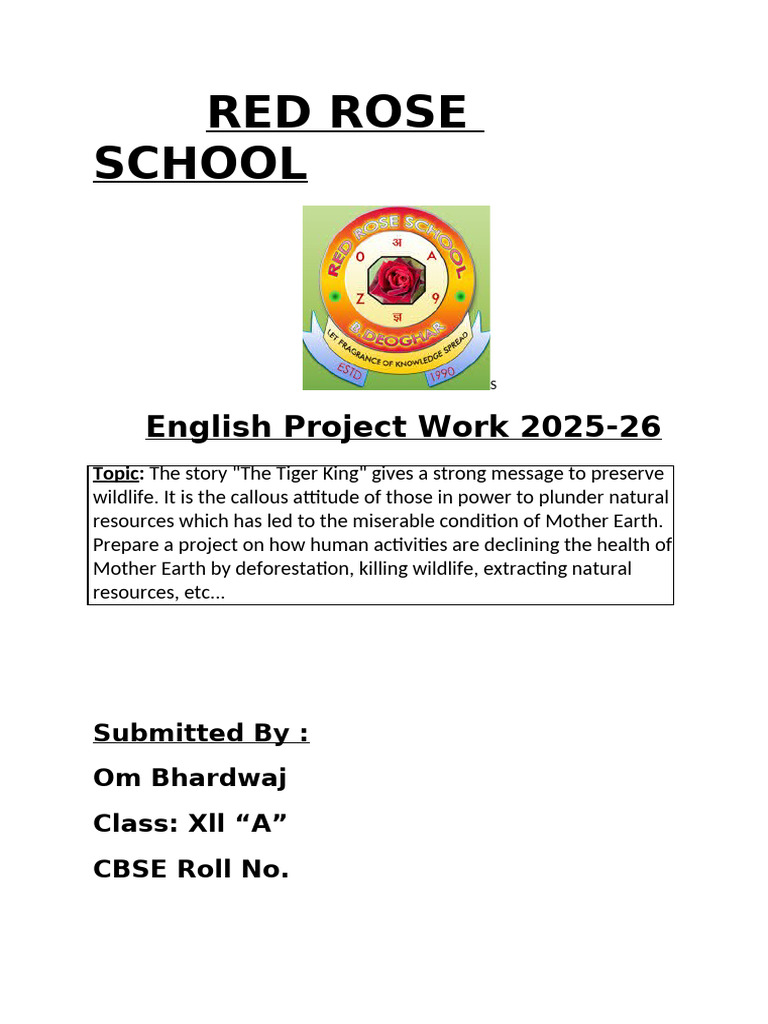 Red Rose School | PDF