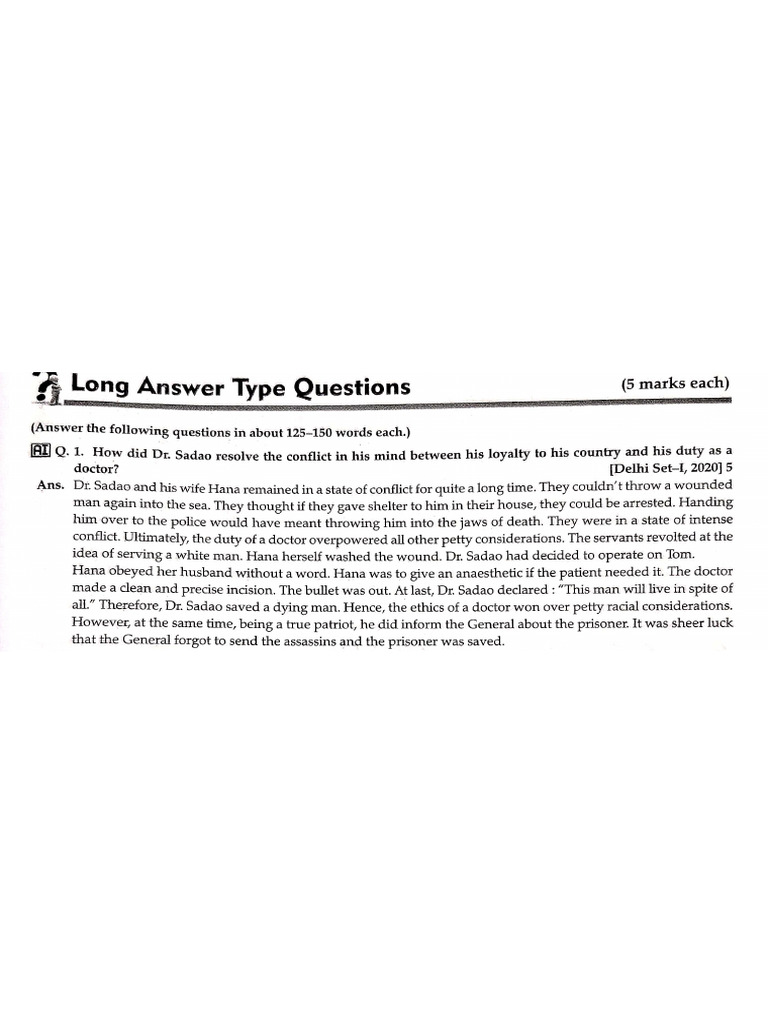 Enemy... Extra Questions | PDF