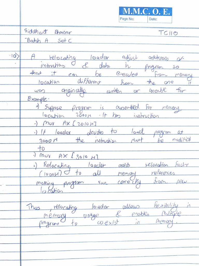 TC110..Spos Assignment | PDF