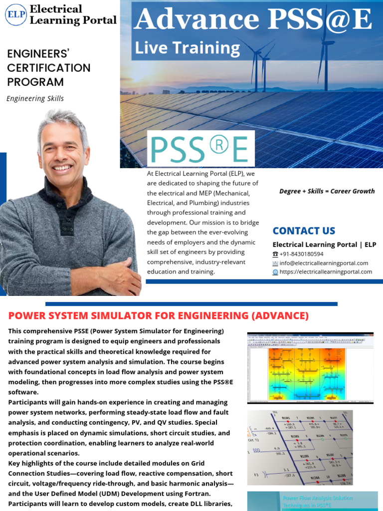 Advanced PSS®E Training for Engineers | PDF | System | Simulation