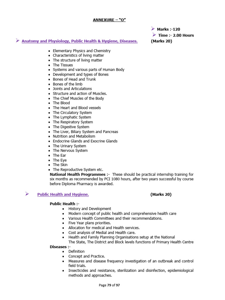 Pharmacy Diploma Course Overview | PDF | Surgery | Medicine