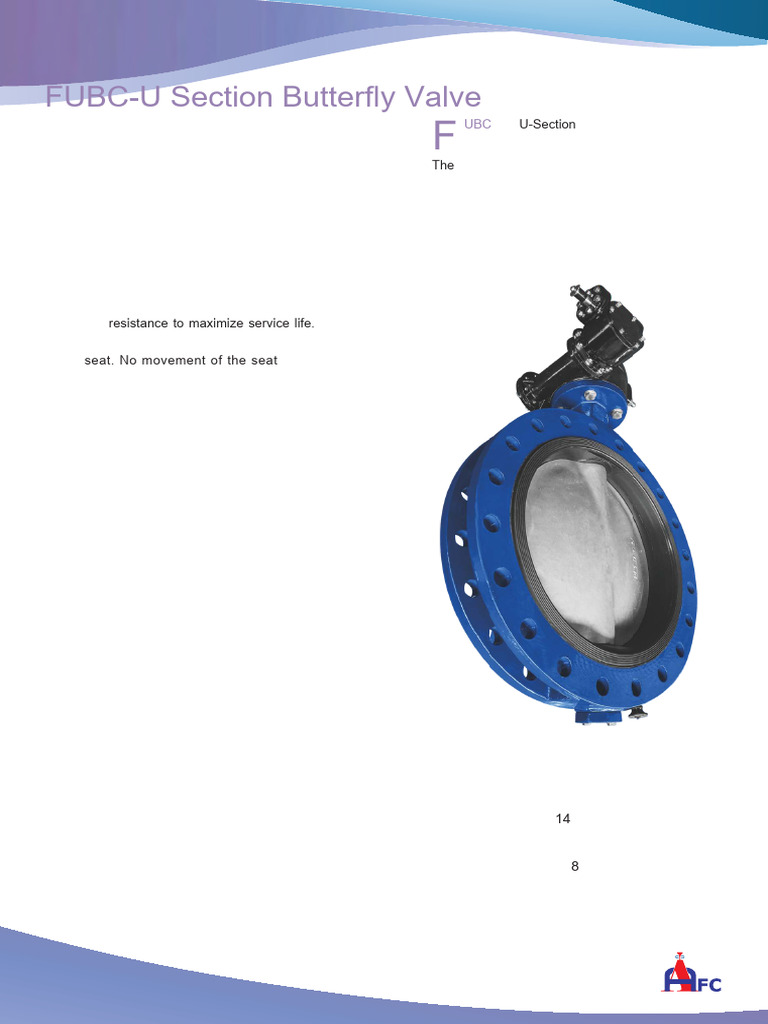 FUBC-U Section Butterfly Valve Overview | PDF | Valve | Materials