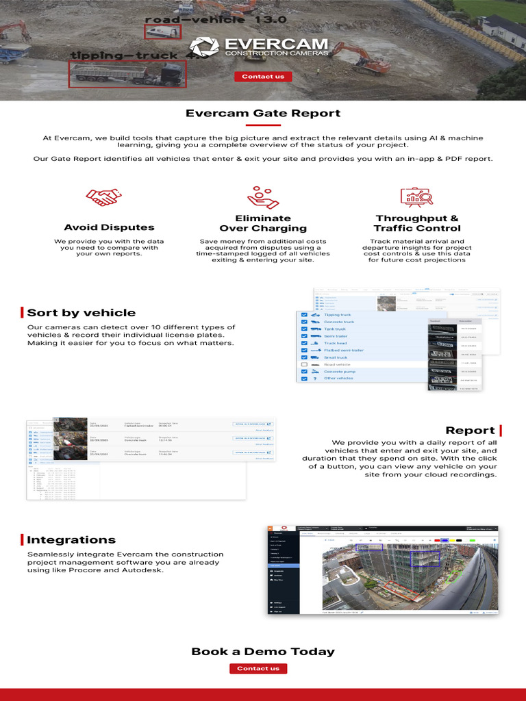 Evercam Vehicle Gate Report Overview | PDF