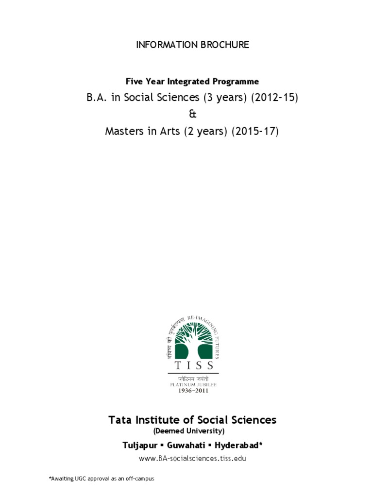 TISS B.A. Psychology Admission Guide | PDF